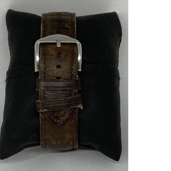 Fosssil FTW1118 Men's Brown Leather Beige Analog Dial Hybrid Smartwatch XX640 - Picture 6 of 12